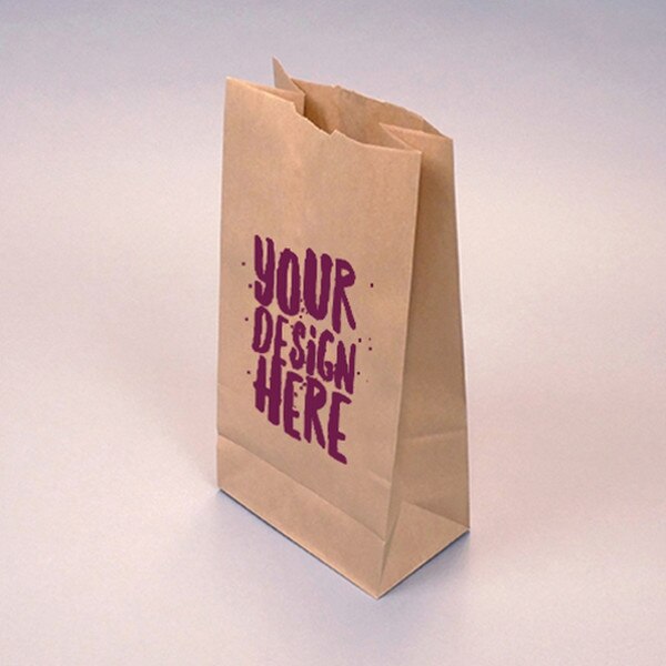 Custom-Printed Natural Kraft 12-lb